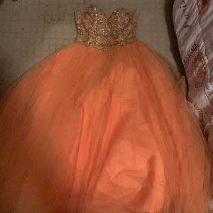 Ballgown prom dress. Never been worn and basically brand new.
